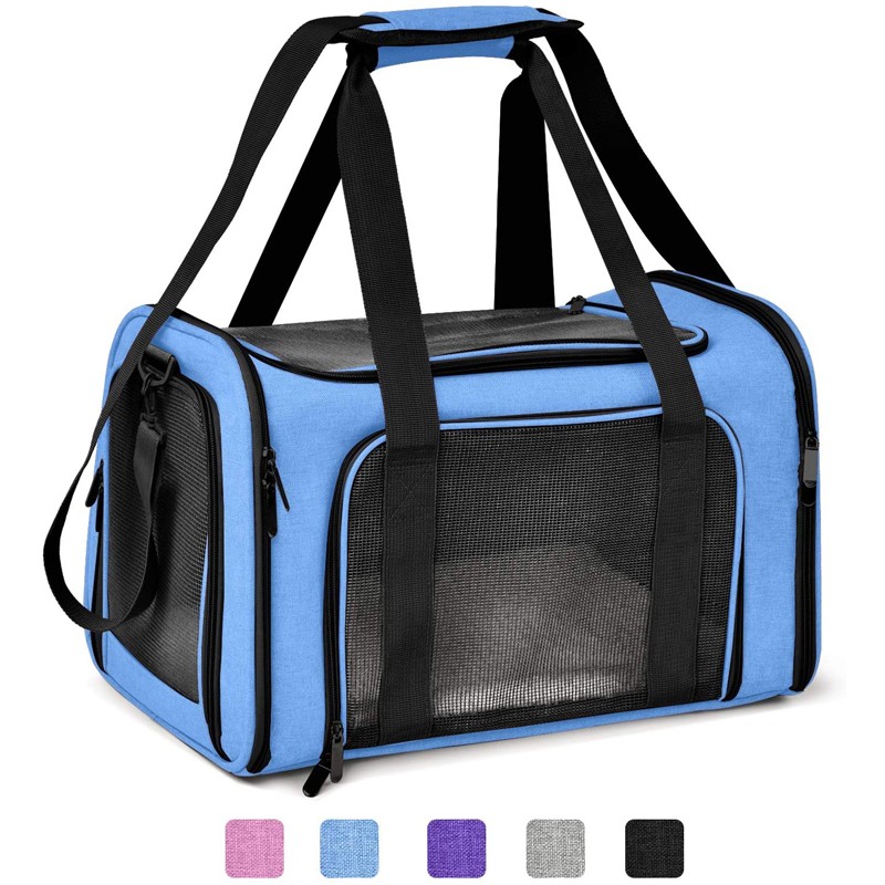 Customization or purchase of portable soft pet carrier dog and cat travel bags