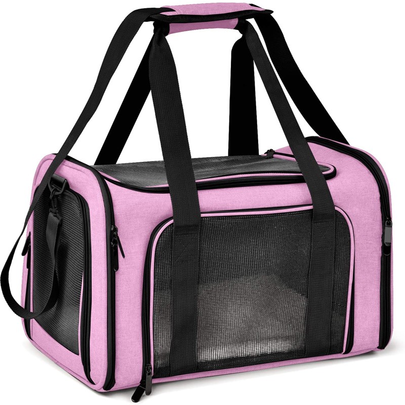 Customization or purchase of portable soft pet carrier dog and cat travel bags