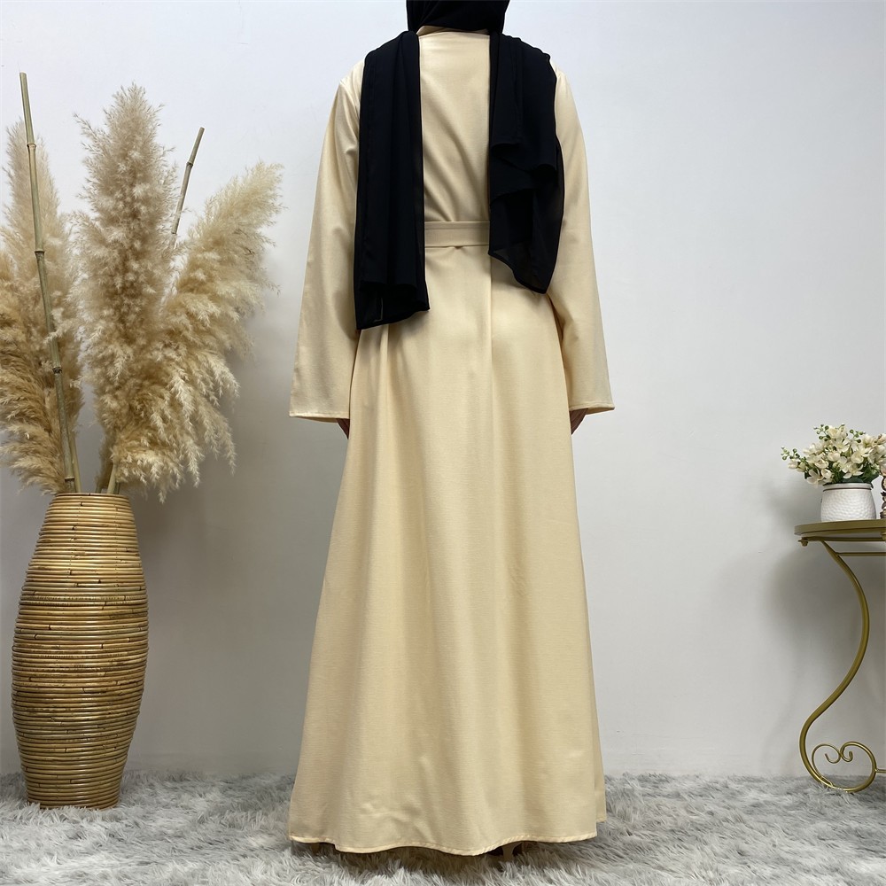 Muslim Middle Eastern Embroidery Elegant Long Dress Abaya Duba Dress Customization