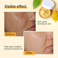 Label Facial skin brightening blackhead removing acne organic turmeric clay facial mask made in Chin
