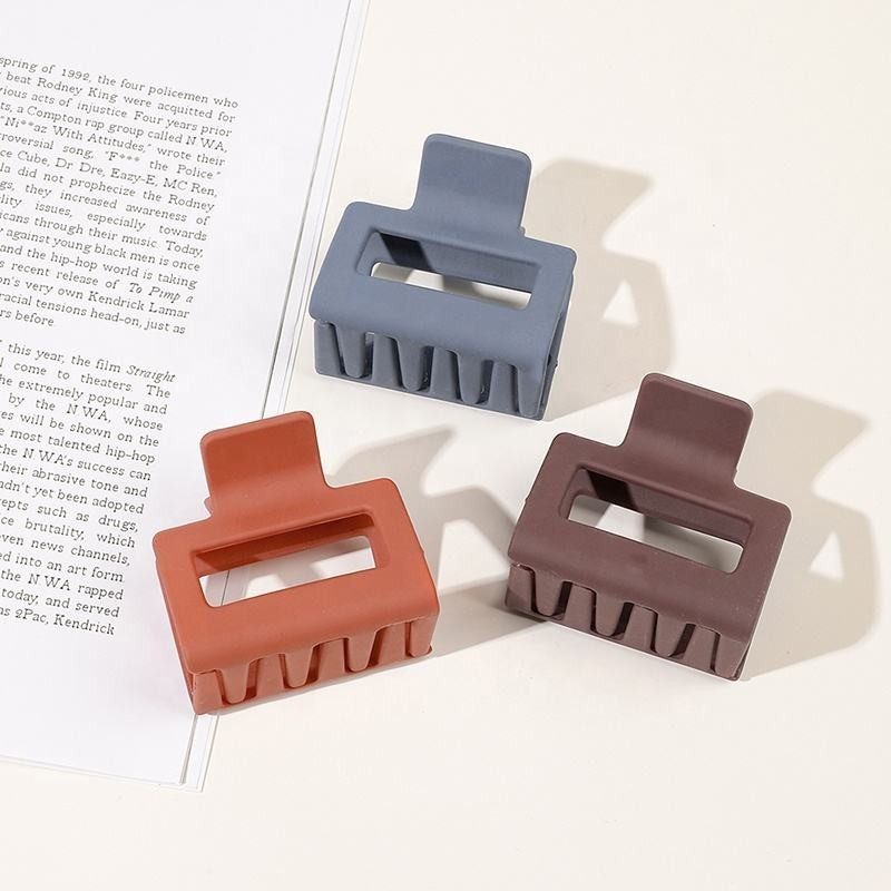 Solid Color Hair Claw 5cm Small Matte Hair Claw Clip