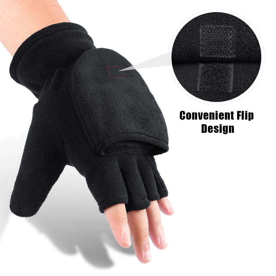 High quality professional non-slip winter fishing gloves designed and customized
