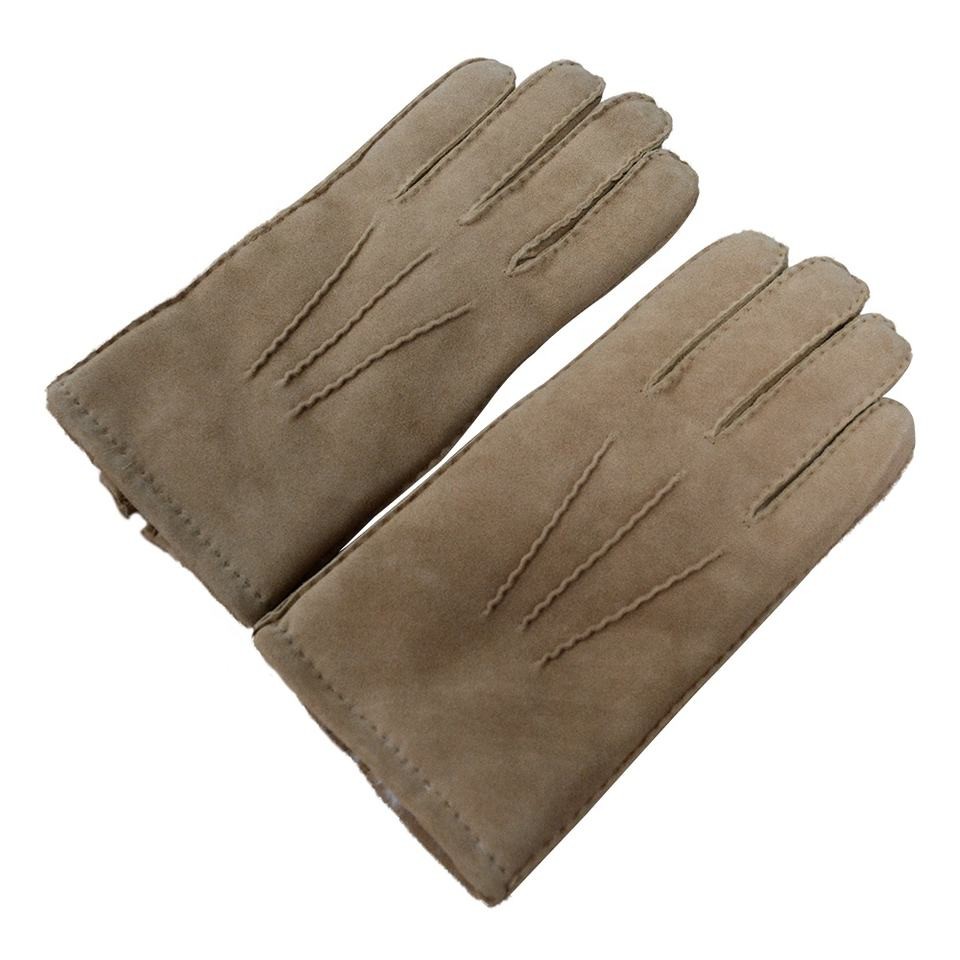 Men's 5-finger fur gloves supply
