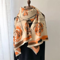 Cashmere jacquard printed cashmere scarf shawl