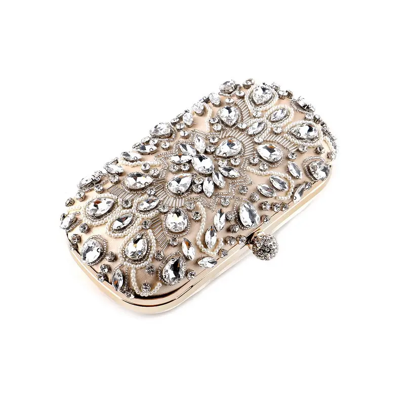 New trendy pearl beaded evening bag processing, design and customization