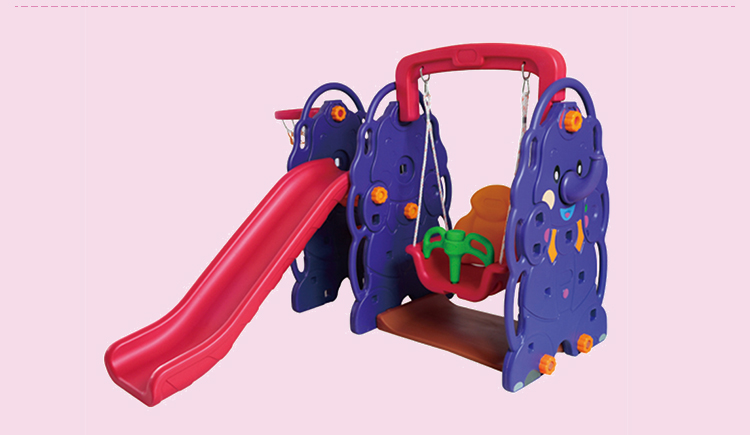 Games Plastic Kids Toys Indoor Slide with Swing