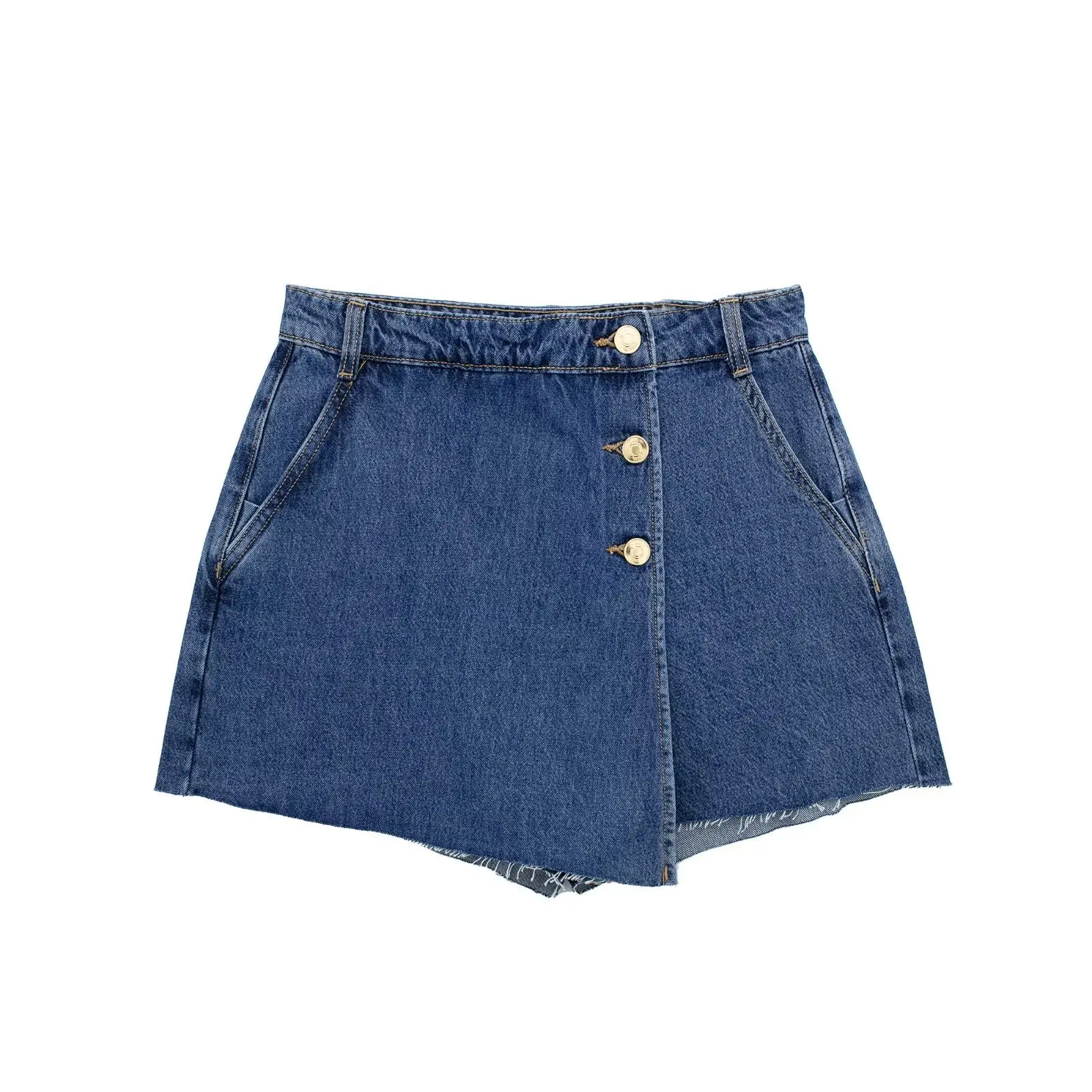 New high quality European and American clothing casual fashion mini jeans short customization