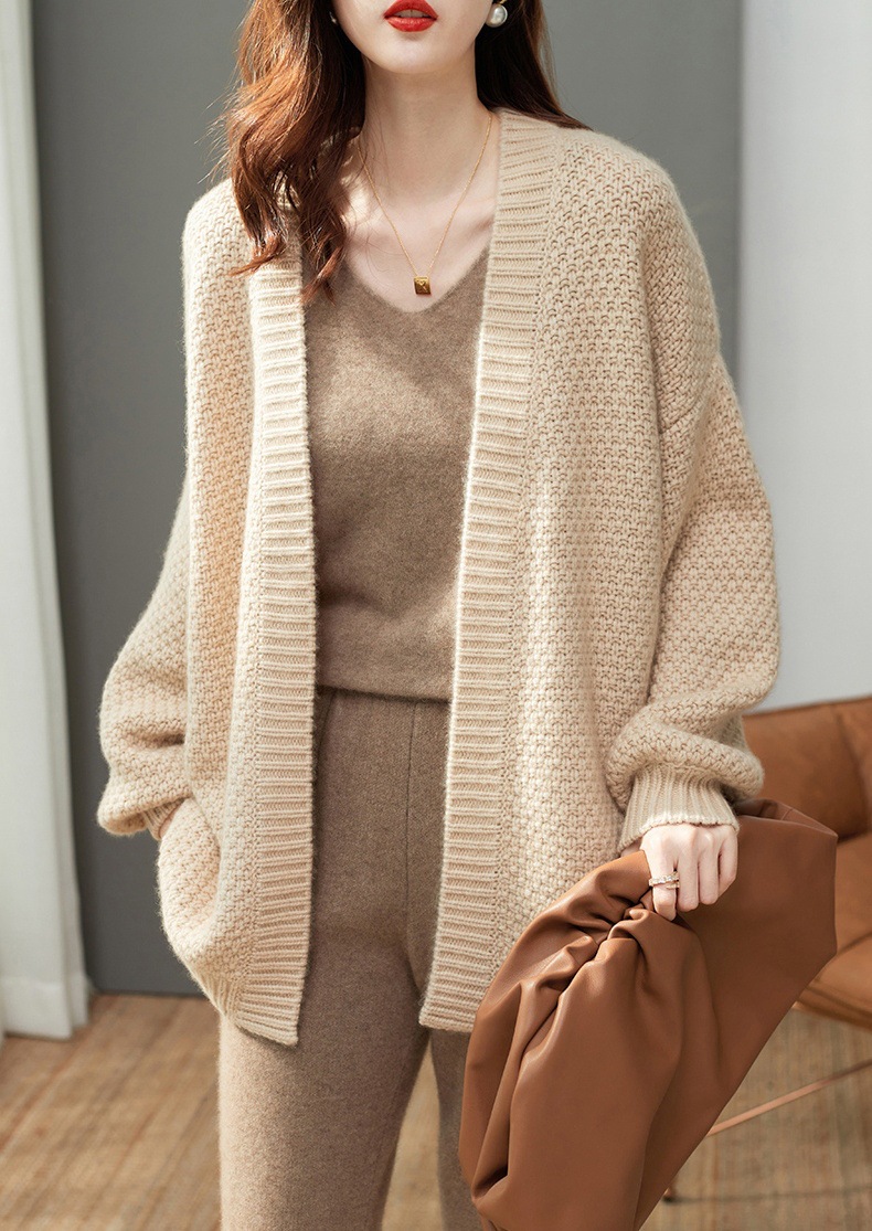 Wholesale Fall Winter Sweater cardigan women<i></i>'s new fashion knitted cardigan coat Tops For Woman